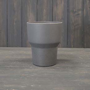 Earthy Anthracite Bamboo Minimalist Orchid Pot (13cm) detail page